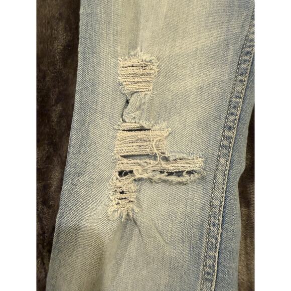 Hollister Jeans Womens 1R W25 L30 Light Wash High Rise Super Skinny Distressed - Picture 5 of 14